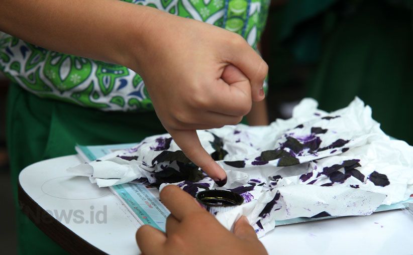 Pelajar SD Ikut Simulasi Pilpres 2019 di KPU - Bagian 5