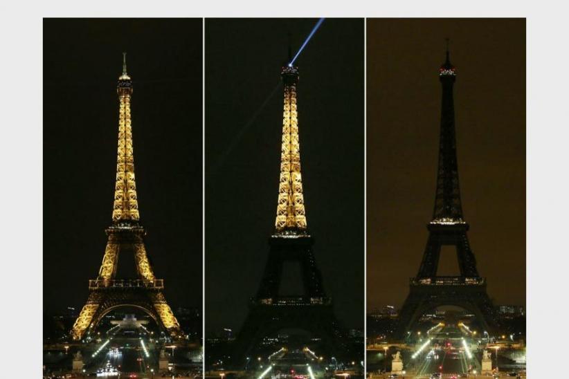 Hormati Korban Teror Prancis, Lampu Menara Eiffel Dipadamkan - Bagian 1