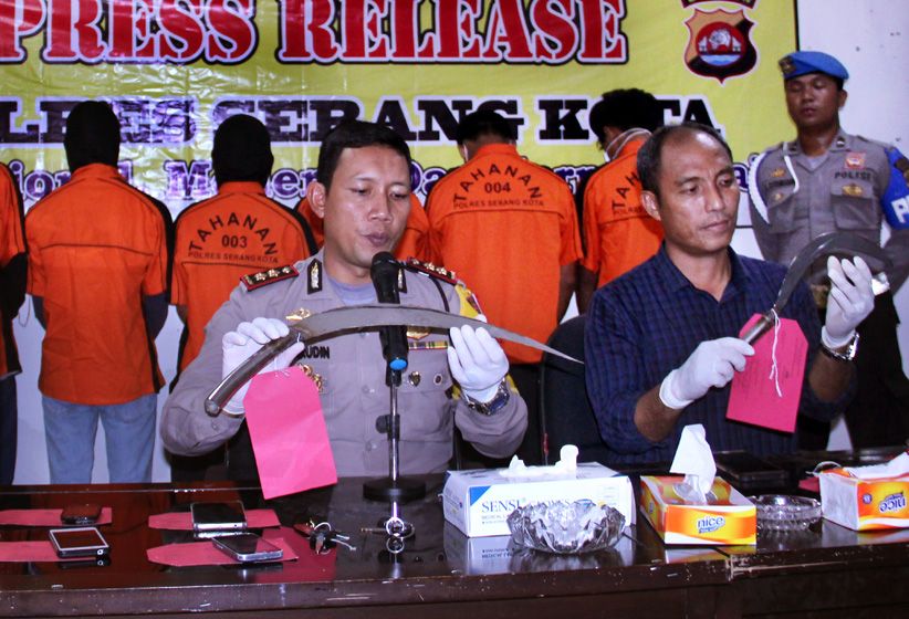 Polres Serang Kota Amankan Kawanan Geng Motor - Bagian 1