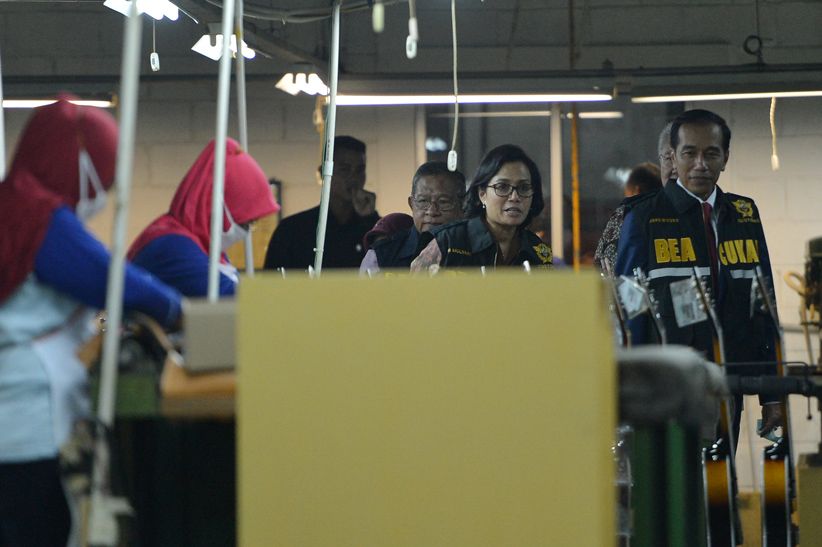 Jokowi bersama Sri Mulyani Luncurkan Perizinan Kepabeanan Online - Bagian 3