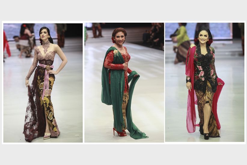 Menteri Susi Sepanggung dengan Super Model Melenggang di IFW  - Bagian 1