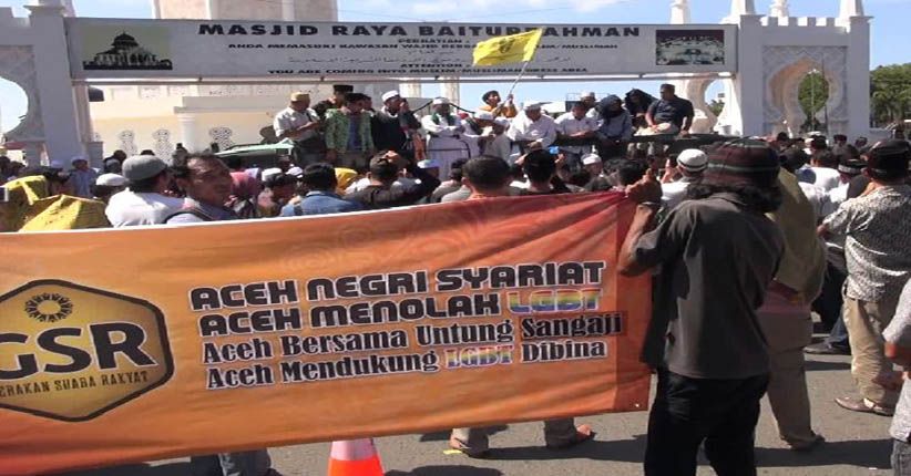 Dikecam saat Razia Waria, Warga Gelar Aksi Dukung Kapolres Aceh Utara 