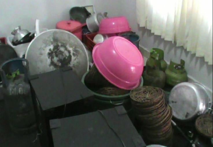 Posko Desa Samsam Lengang Ditinggalkan Pengungsi