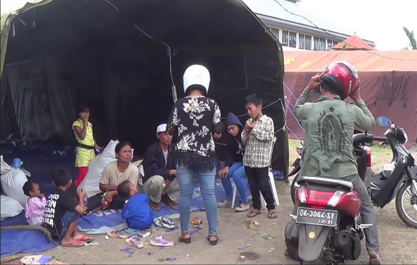 Sebagian Pulang ke Rumah, Lansia dan Balita Pilih di Pengungsian