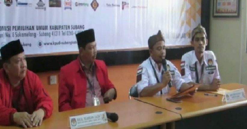 Calon Bupati dari PDIP dan Perindo Daftar Pilbup Subang 2018