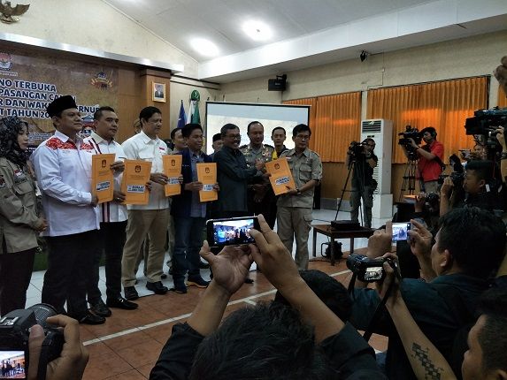 Sah, Pilgub Jabar 2018 Diramaikan Empat Pasangan Calon