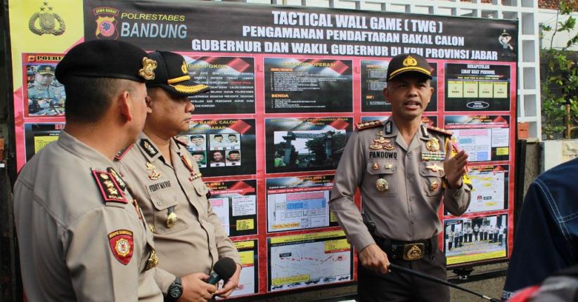 2 Kandidat Daftar Hari Ini, Polrestabes Bandung Turunkan 476 Personel