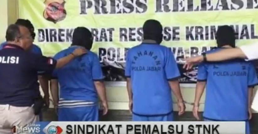 Nyamar Anggota KPK, 4 Sindikat Pemalsu STNK Diringkus Polda Jabar