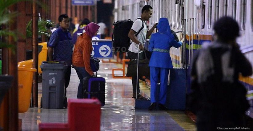 Jelang Pemilu, 2 Stasiun KA di Yogya Dijejali Ribuan Penumpang