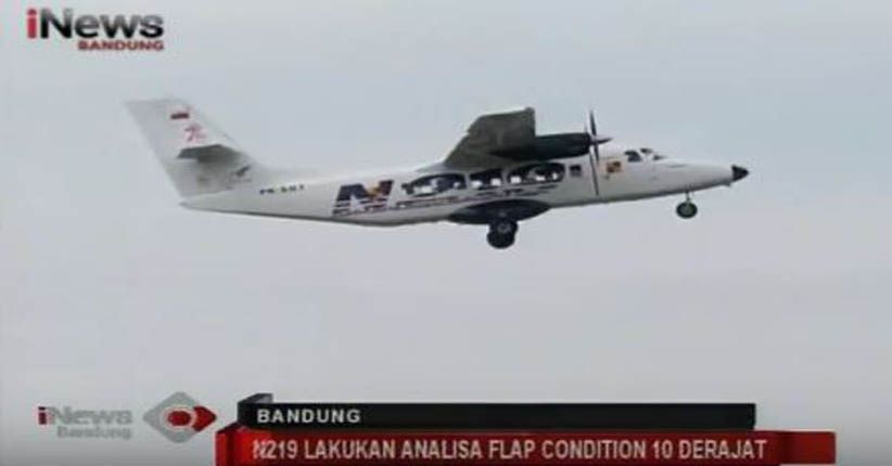 PT Dirgantara Indonesia Uji Terbang Pesawat N 219