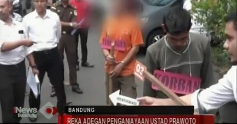 Polisi Gelar Reka Adegan Pembunuhan Ustaz Prawoto di Bandung