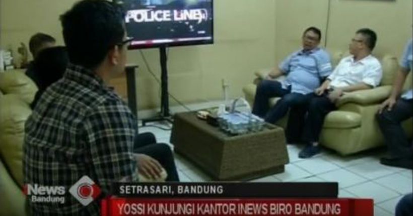 Paparkan Visi, Cawalkot Yossi Irianto Sowan ke Kantor iNews Bandung