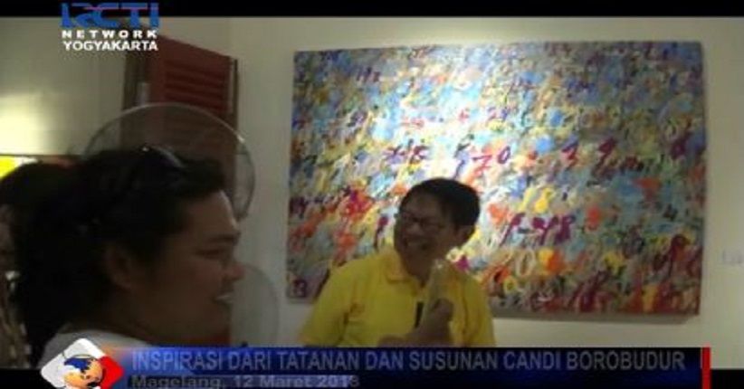 Pameran Abstrak Terinspirasi Candi Borobudur Diikuti Puluhan Seniman
