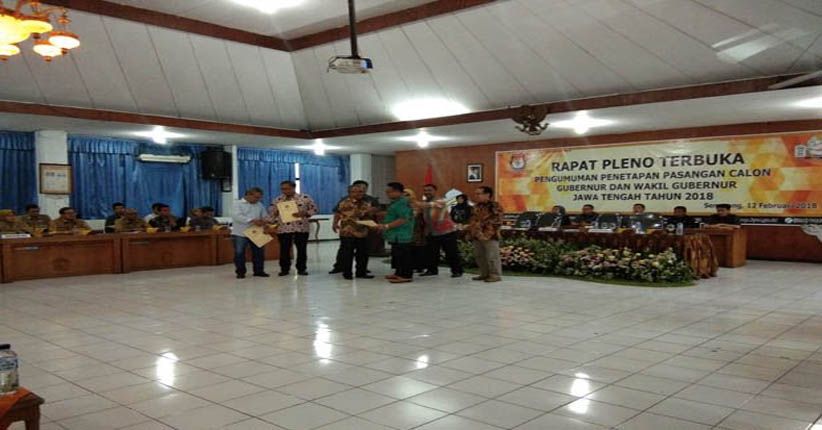 Ganjar-Yasin dan Sudirman Said Resmi Bertarung di Pilgub Jateng