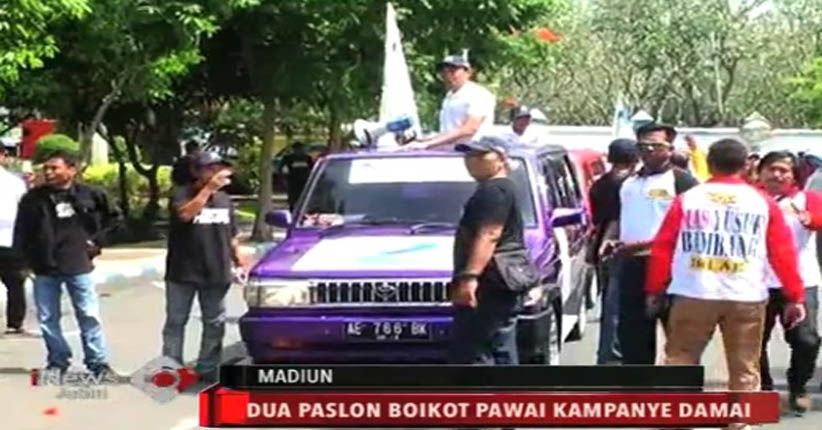 title  2 Calon Wali Kota Madiun Boikot Konvoi Kampanye Damai  2 Calon Wali Kota Madiun Boikot Konvoi Kampanye Damai