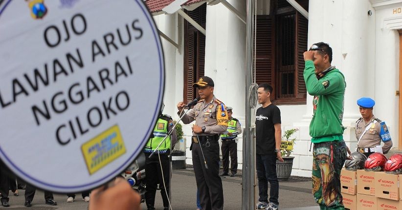 Polrestabes Surabaya Jadikan Bonek Pelopor Tertib Berlalu Lintas