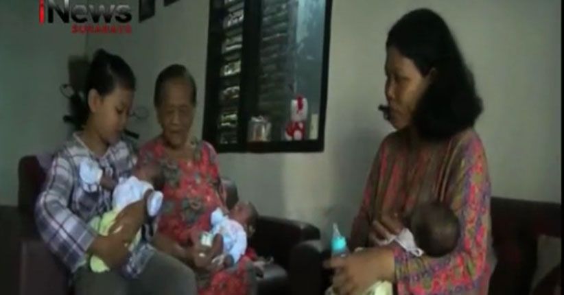 Bayi Kembar 3 Lahir Normal dan Sehat di Sidoarjo