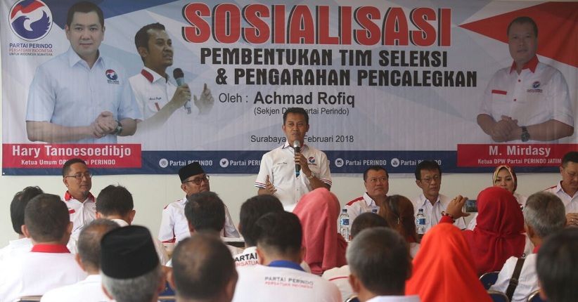 Perindo Targetkan 20 Kursi di DPRD Jatim pada Pileg 2019