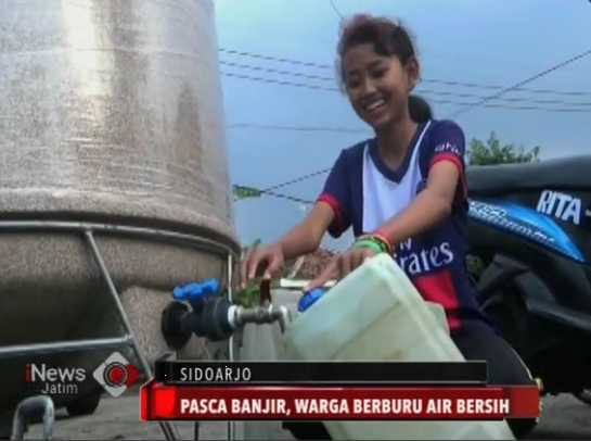 Banjir Berlalu, Warga Porong Mulai Dilanda Krisis Air