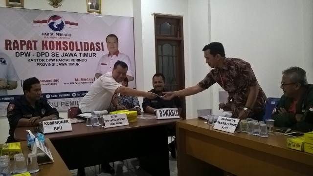 Berkas Sempurna, DPW Perindo Jatim Yakin Lolos Verifikasi Faktual
