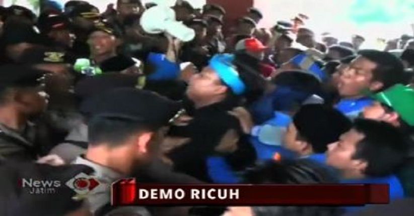 Demo Revisi UU MD3 Ricuh, 6 Massa PMII Jadi Korban