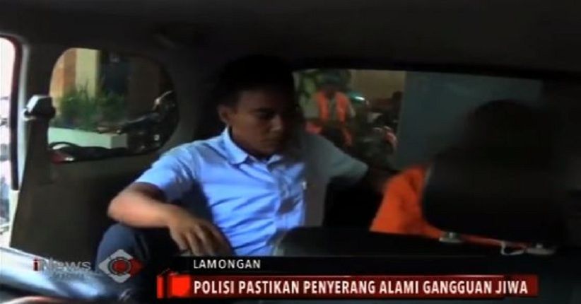 Polisi Pastikan Pelaku Penyerangan di Lamongan Gila