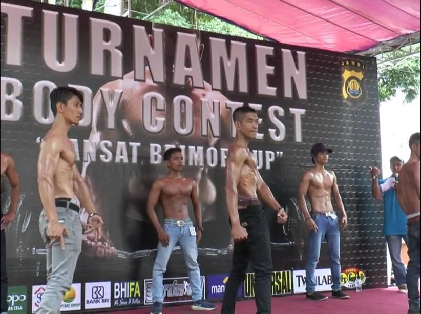 Peringati HUT Brimob, Brimobda Jambi Gelar Body Contest