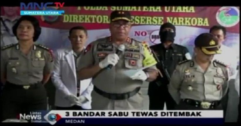 Polisi Tembak Mati 3 Bandar Narkoba di Sumut