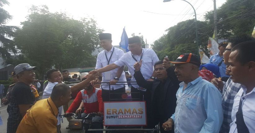 Usai Daftar ke KPU, Edy-Ijeck Minta Restu Masyarakat Sumut