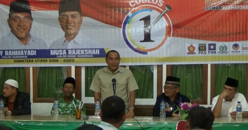 Edy Rahmayadi Bertemu Tokoh Agama dan Relawan di Humbahas