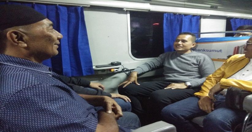 Kampanye ke Labuhanbatu Raya, Ijeck Pilih Naik Kereta Api