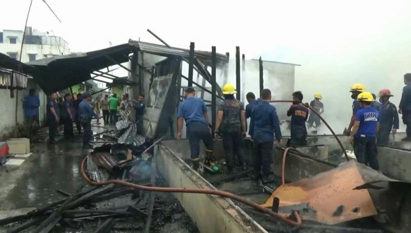 Kompor Gas Meledak, Rumah dan Gudang Mebel Ludes di Medan Terbakar