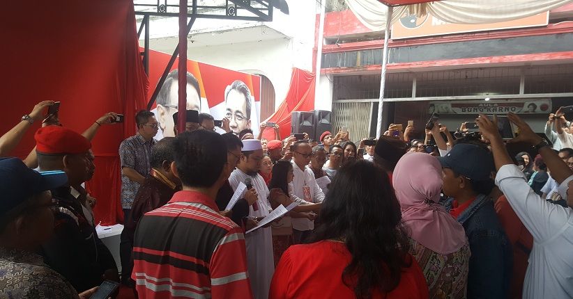Ratusan Relawan Deklarasi Menangkan Djarot-Sihar di Pilgub Sumut