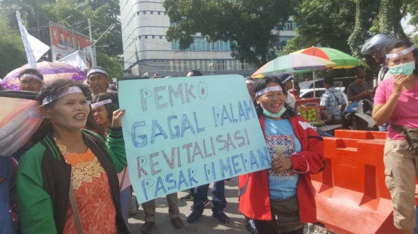 Pedagang Kampung Lalang Tagih Janji DPRD Kota Medan