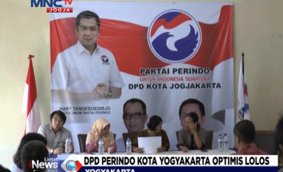 Verifikasi Lengkap, Perindo Kota Yogyakarta Yakin Lolos Pemilu 2019