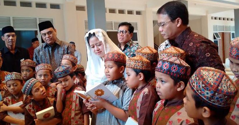 Diberitahu Wakapolri, Puan Kunjungi Anak-Anak Yatim Penghafal Al Quran
