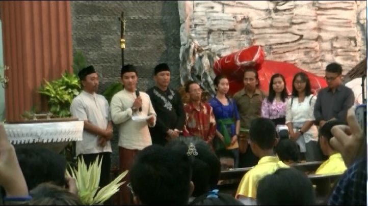 Toleransi Beragama Warnai Misa Natal di Gunungkidul