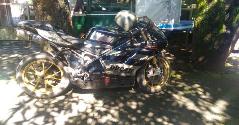 Moge Ducati yang Dicuri Ditemukan di Halaman Masjid Al Irsyad Yogya
