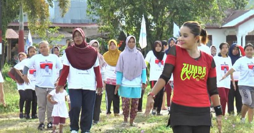 Senam Sehat dan Gotong Royong, Perindo Menyatu dengan Warga Padang