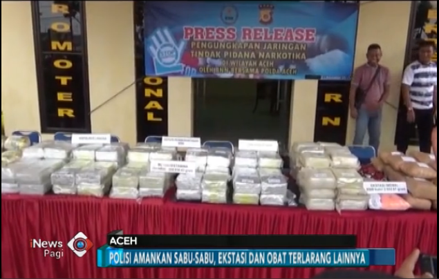 BNN Sita Ratusan Kilogram Berbagai Jenis Narkotika di Langsa