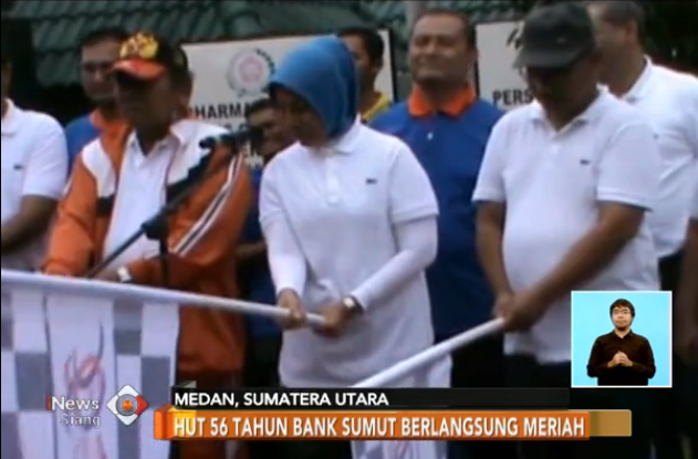 Rayakan HUT Ke-56, Bank Sumut Gelar Gerak Jalan Sehat