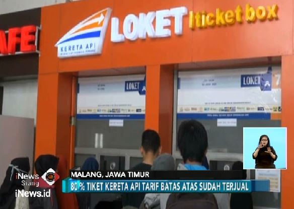 Tiket KA Rute Malang 80 Persen Habis Terjual