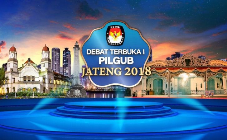 Mengintip Megahnya Panggung Debat Pilgub Jateng