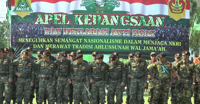 Ribuan Banser Kendal Siap Bantu Polisi Perangi Berita Palsu di Medsos