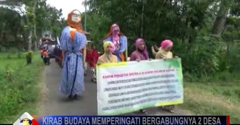 Ondel-Ondel Ikut dalam Tradisi Kirab Gulurejo di Kulonprogo