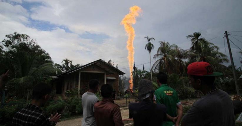 Kobaran Api di Sumur Minyak Aceh Timur Akhirnya Padam