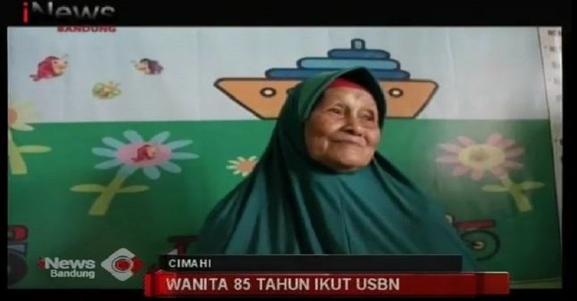 Mak Ucih, Nenek 85 Tahun di Cimahi Ikut Ujian Nasional