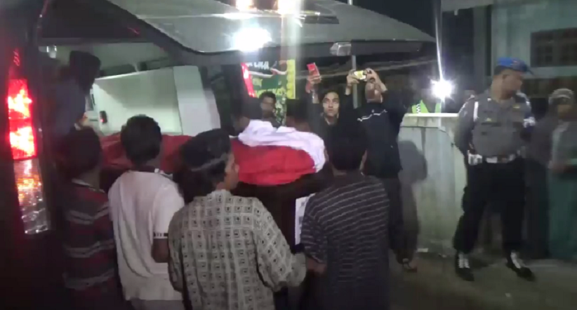 Jenazah Briptu Wahyu Catur Korban Terorisme Dimakamkan di Kebumen