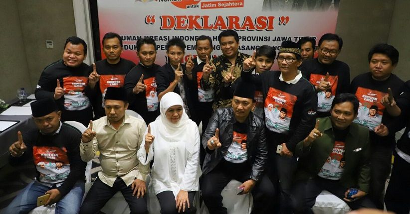 Relawan Jokowi RKIH Deklarasikan Dukungan untuk Khofifah-Emil