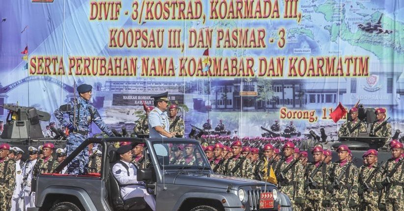 Panglima TNI Resmikan 4 Kesatuan Baru di Wilayah Timur